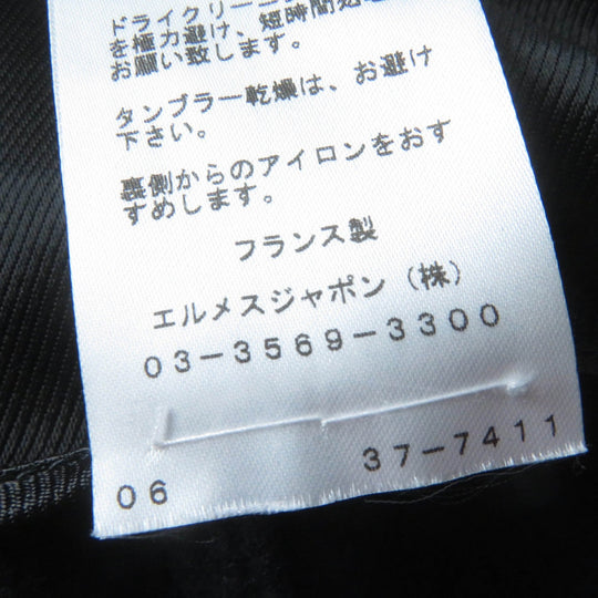 HERMES Pants Main: 100% cashmere, Part: 100% wool Dark navy Women 34 Used Authentic