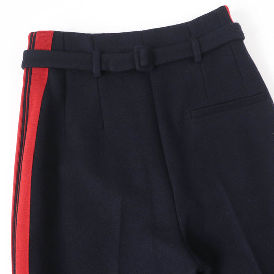 HERMES Pants Main: 100% cashmere, Part: 100% wool Dark navy Women 34 Used Authentic