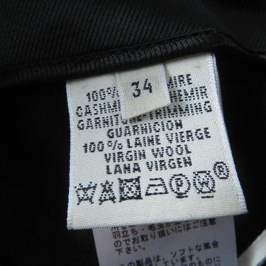 HERMES Pants Main: 100% cashmere, Part: 100% wool Dark navy Women 34 Used Authentic