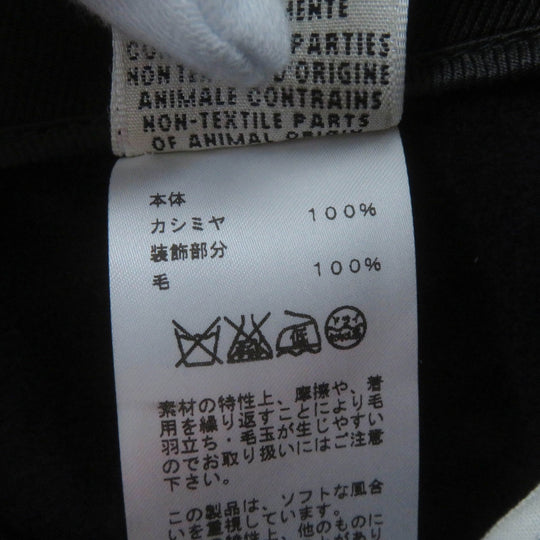 HERMES Pants Main: 100% cashmere, Part: 100% wool Dark navy Women 34 Used Authentic