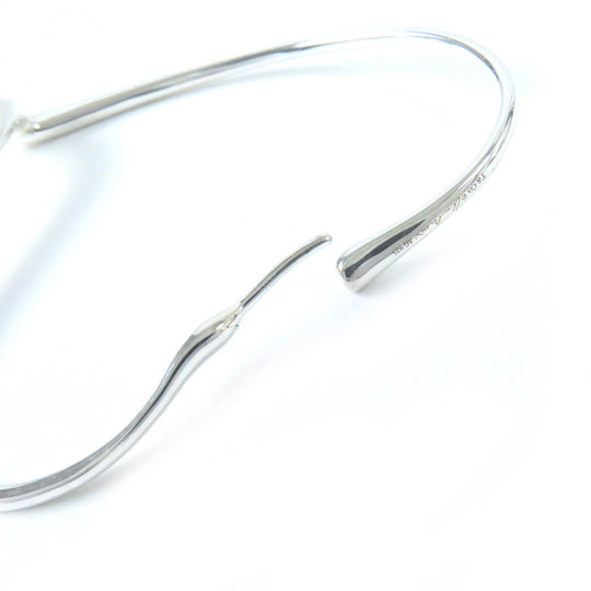 TIFFANY&Co. Pierce Main: AG925 Silver El Saperetti Medium Open Heart Hoop Pierce Women Used Authentic