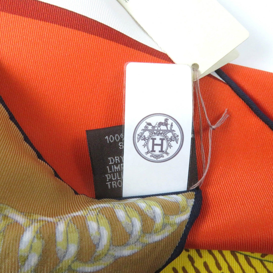 HERMES scarf Main: 100% silk Multi Carre70 Grand Mange Detail Women Used Authentic