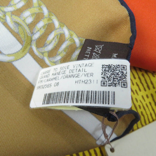 HERMES scarf Main: 100% silk Multi Carre70 Grand Mange Detail Women Used Authentic