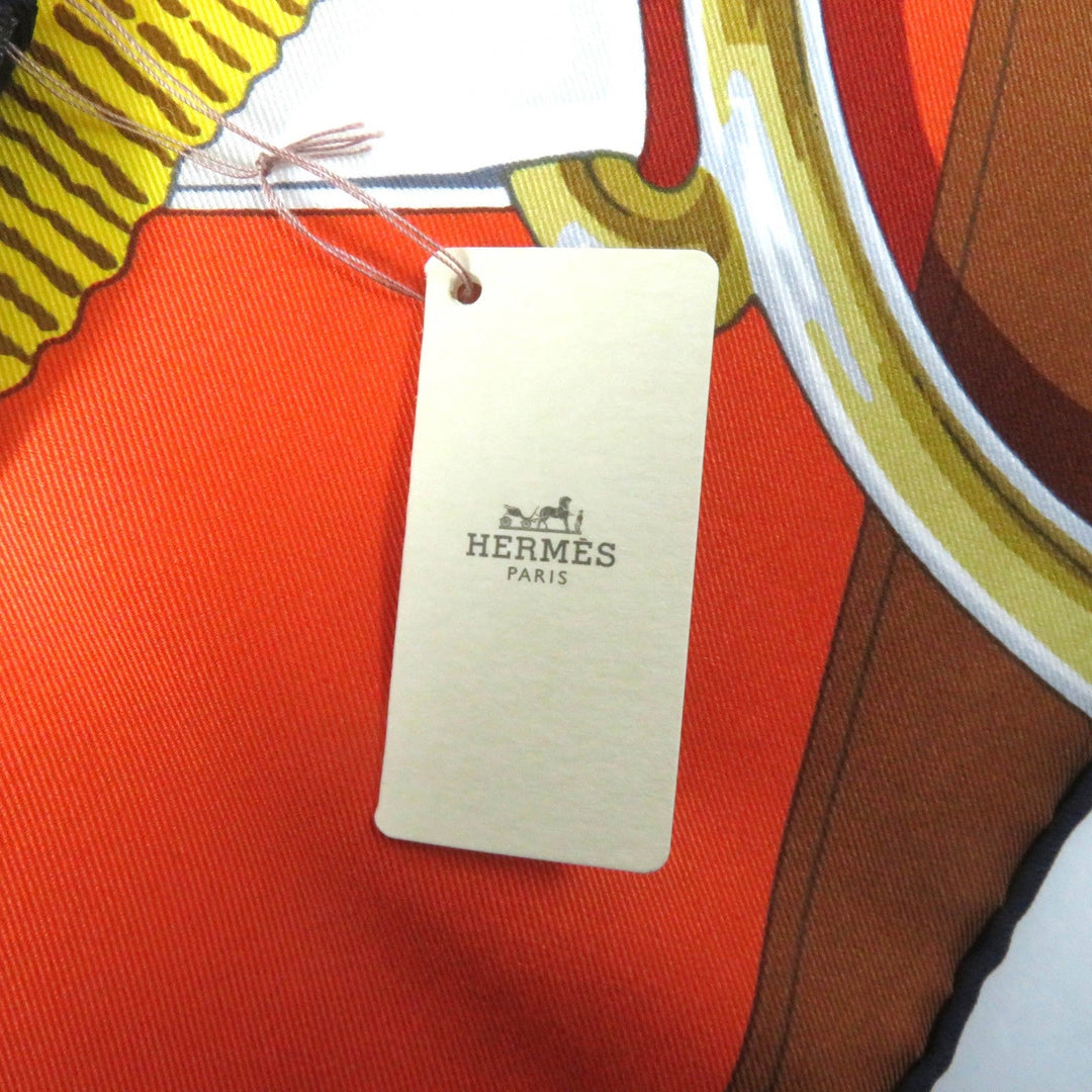 HERMES scarf Main: 100% silk Multi Carre70 Grand Mange Detail Women Used Authentic