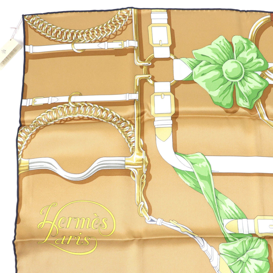 HERMES scarf Main: 100% silk Multi Carre70 Grand Mange Detail Women Used Authentic