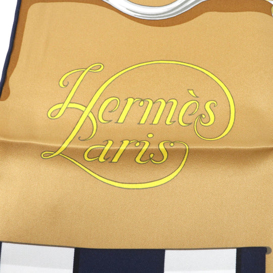 HERMES scarf Main: 100% silk Multi Carre70 Grand Mange Detail Women Used Authentic