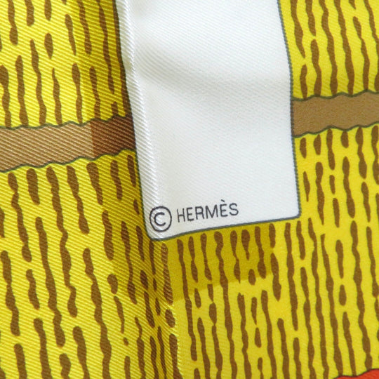HERMES scarf Main: 100% silk Multi Carre70 Grand Mange Detail Women Used Authentic
