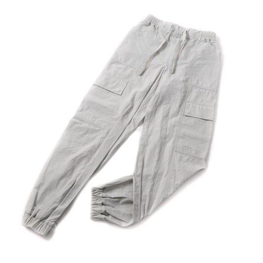 MONCLER cargo pants Main: 100% cotton Light gray PANTALONE Women 38 Used Authentic