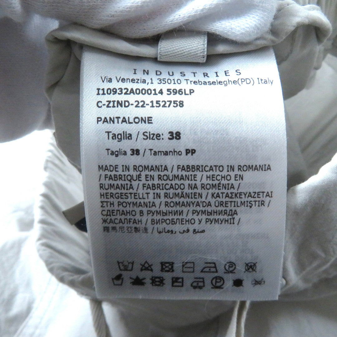 MONCLER cargo pants Main: 100% cotton Light gray PANTALONE Women 38 Used Authentic