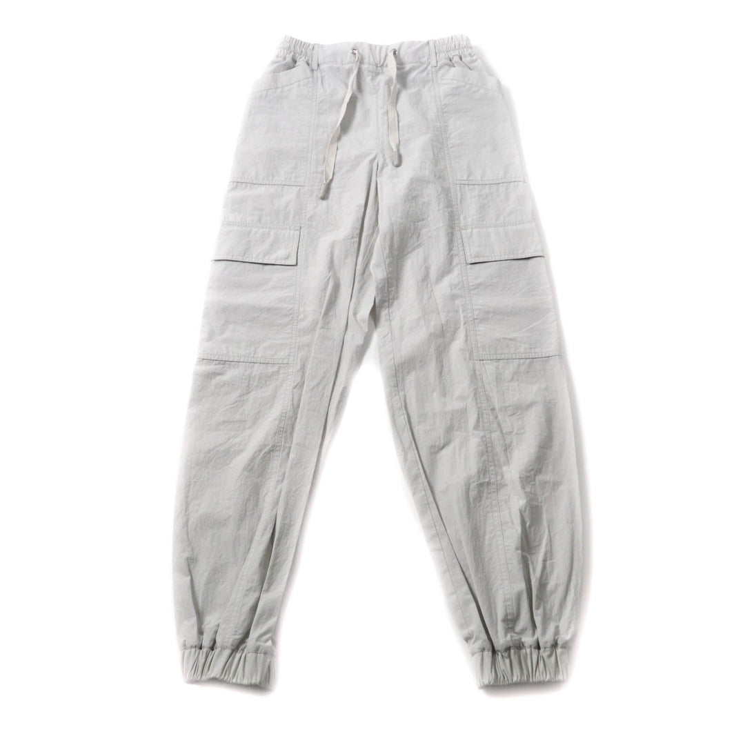 MONCLER cargo pants Main: 100% cotton Light gray PANTALONE Women 38 Used Authentic