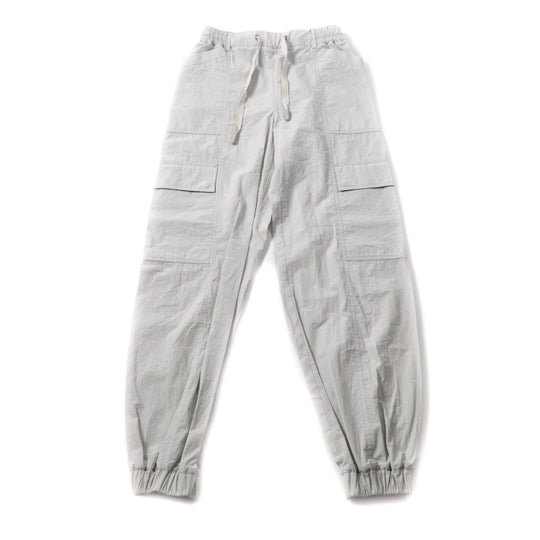 MONCLER cargo pants Main: 100% cotton Light gray PANTALONE Women 38 Used Authentic