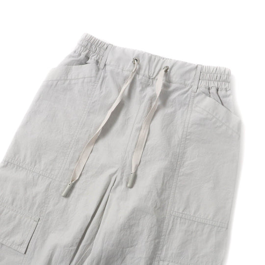 MONCLER cargo pants Main: 100% cotton Light gray PANTALONE Women 38 Used Authentic