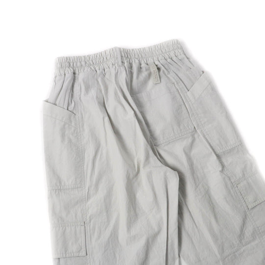 MONCLER cargo pants Main: 100% cotton Light gray PANTALONE Women 38 Used Authentic