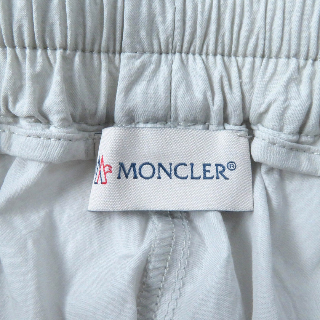 MONCLER cargo pants Main: 100% cotton Light gray PANTALONE Women 38 Used Authentic