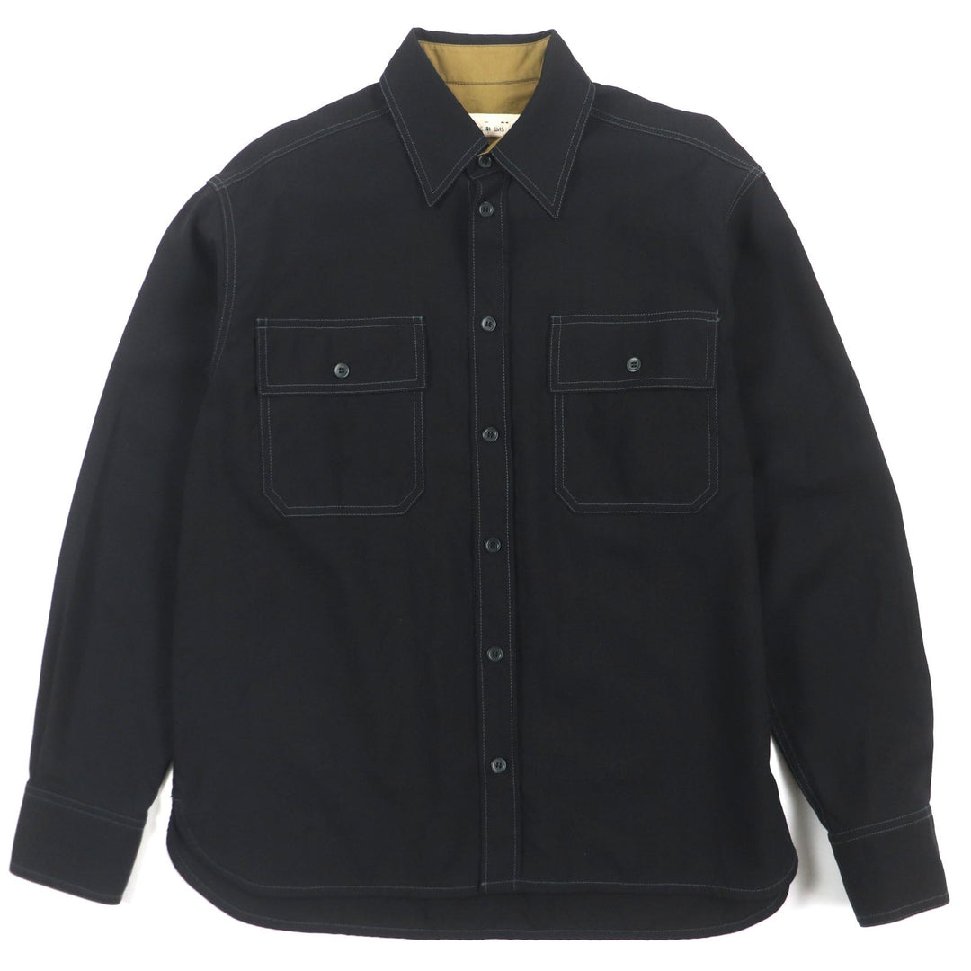MARNI Long sleeve shirt CUMU0149A0 Main: 100% wool, Lining: 70% cotton, Lining: 30% nylon black mens 46 Used Authentic