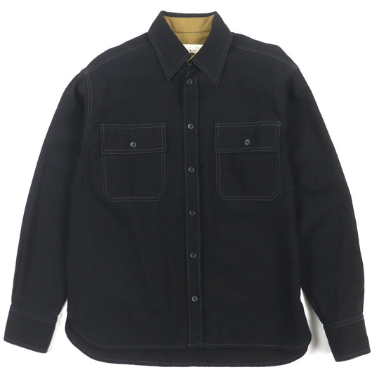 MARNI Long sleeve shirt CUMU0149A0 Main: 100% wool, Lining: 70% cotton, Lining: 30% nylon black mens 46 Used Authentic