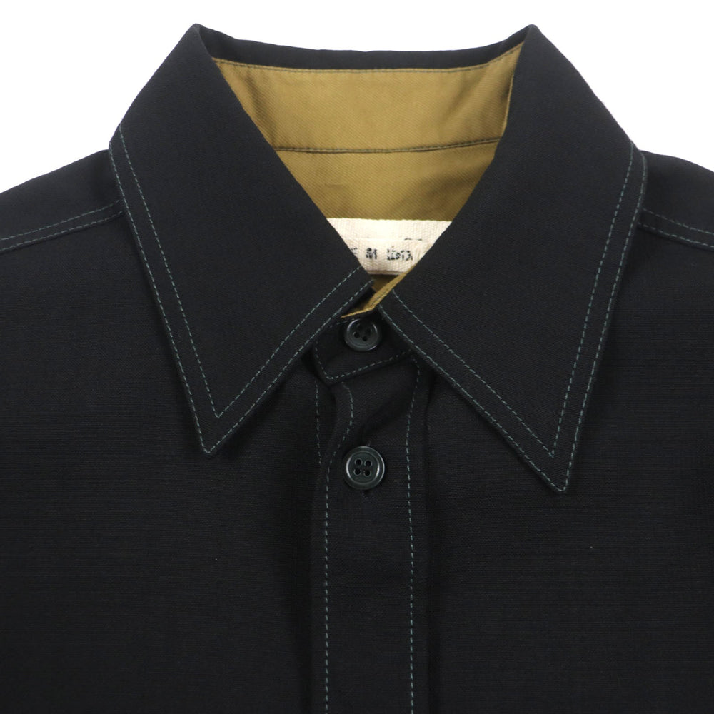 MARNI Long sleeve shirt CUMU0149A0 Main: 100% wool, Lining: 70% cotton, Lining: 30% nylon black mens 46 Used Authentic