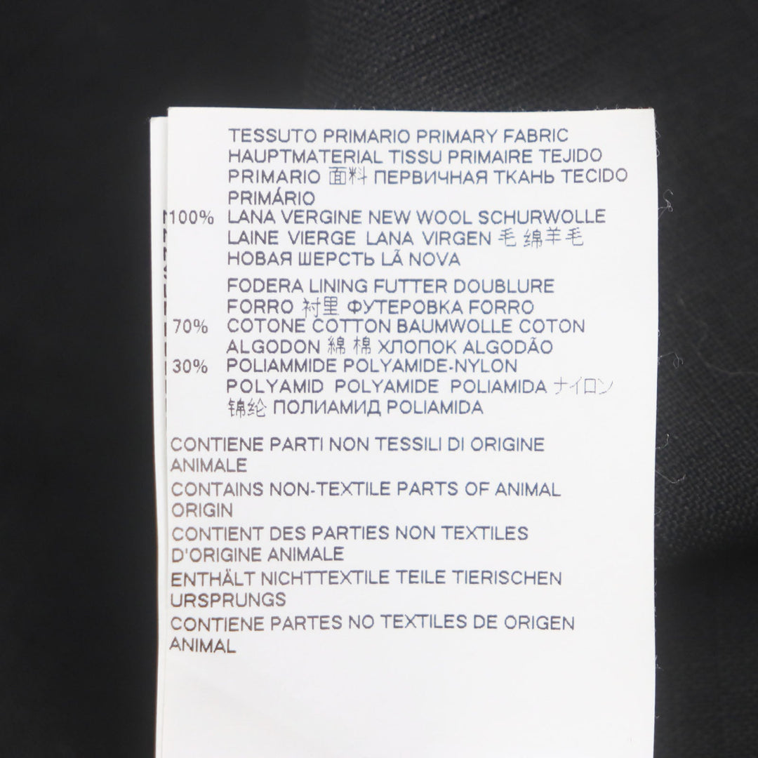 MARNI Long sleeve shirt CUMU0149A0 Main: 100% wool, Lining: 70% cotton, Lining: 30% nylon black mens 46 Used Authentic