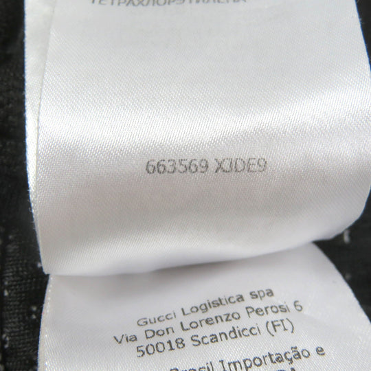 GUCCI Pants 663569 Main: 100% polyester, some parts: 55% polyester, some parts: 45% cotton black GG jersey jacquard jogging pants mens M Used Authentic
