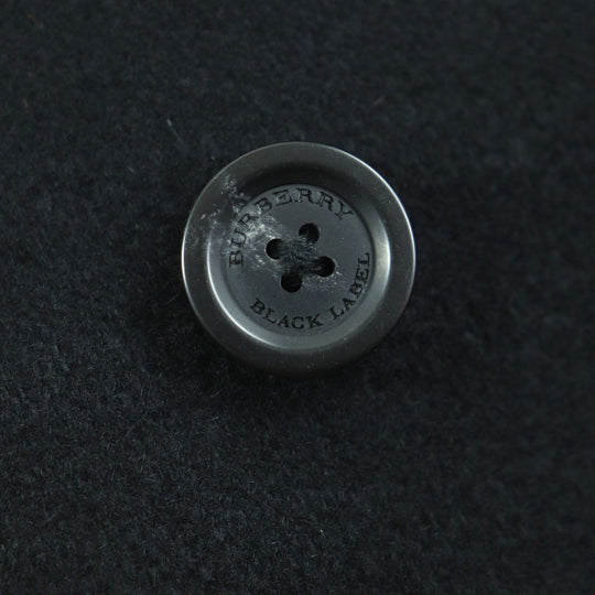 BURBERRY BLACK LABEL pea coat Outer: 90% wool, Outer: 10% nylon, Part: 100% polyester, Lining: Cupra, Lining: Polyester black mens M Used Authentic