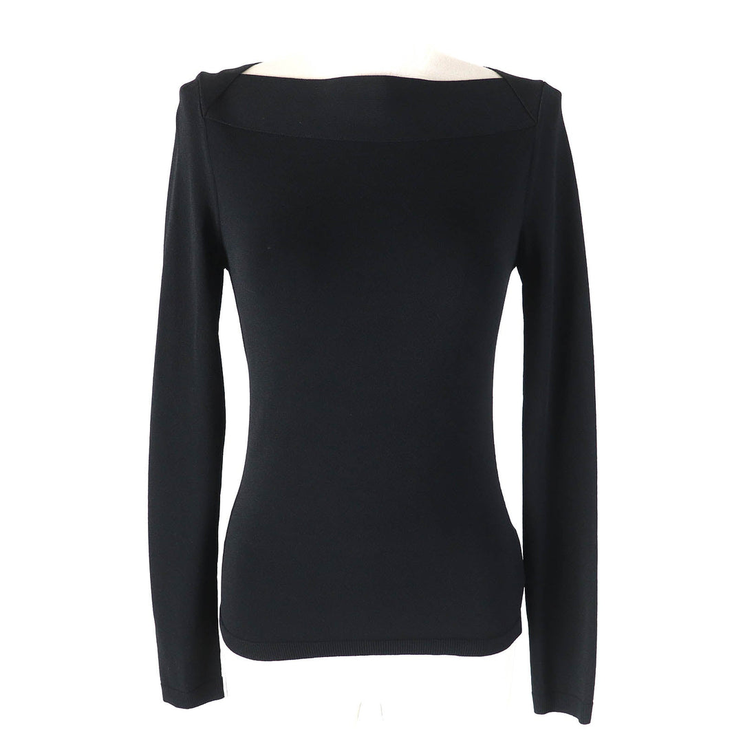 VALENTINO Cut Outer material: 75% rayon, Outer material: 25% polyester black Women S Used Authentic