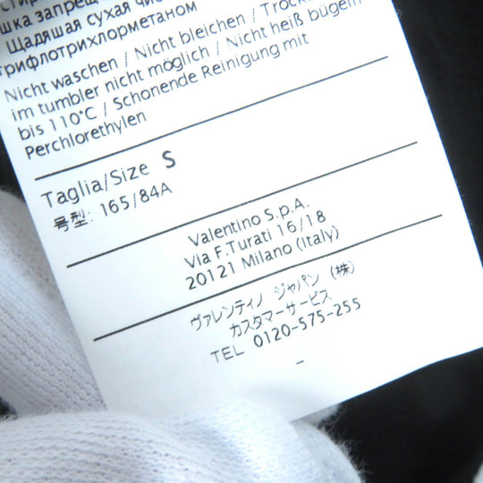 VALENTINO Cut Outer material: 75% rayon, Outer material: 25% polyester black Women S Used Authentic