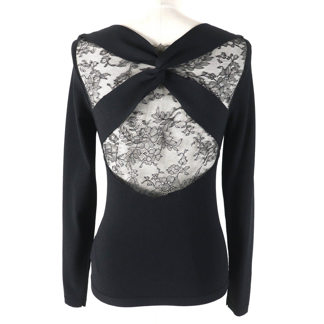 VALENTINO Cut Outer material: 75% rayon, Outer material: 25% polyester black Women S Used Authentic