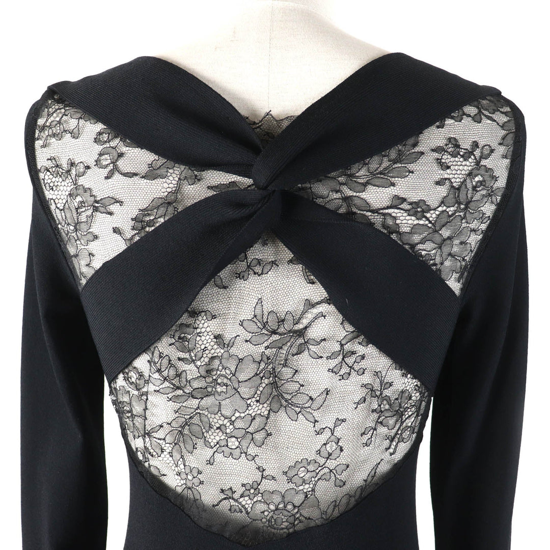 VALENTINO Cut Outer material: 75% rayon, Outer material: 25% polyester black Women S Used Authentic