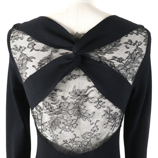 VALENTINO Cut Outer material: 75% rayon, Outer material: 25% polyester black Women S Used Authentic