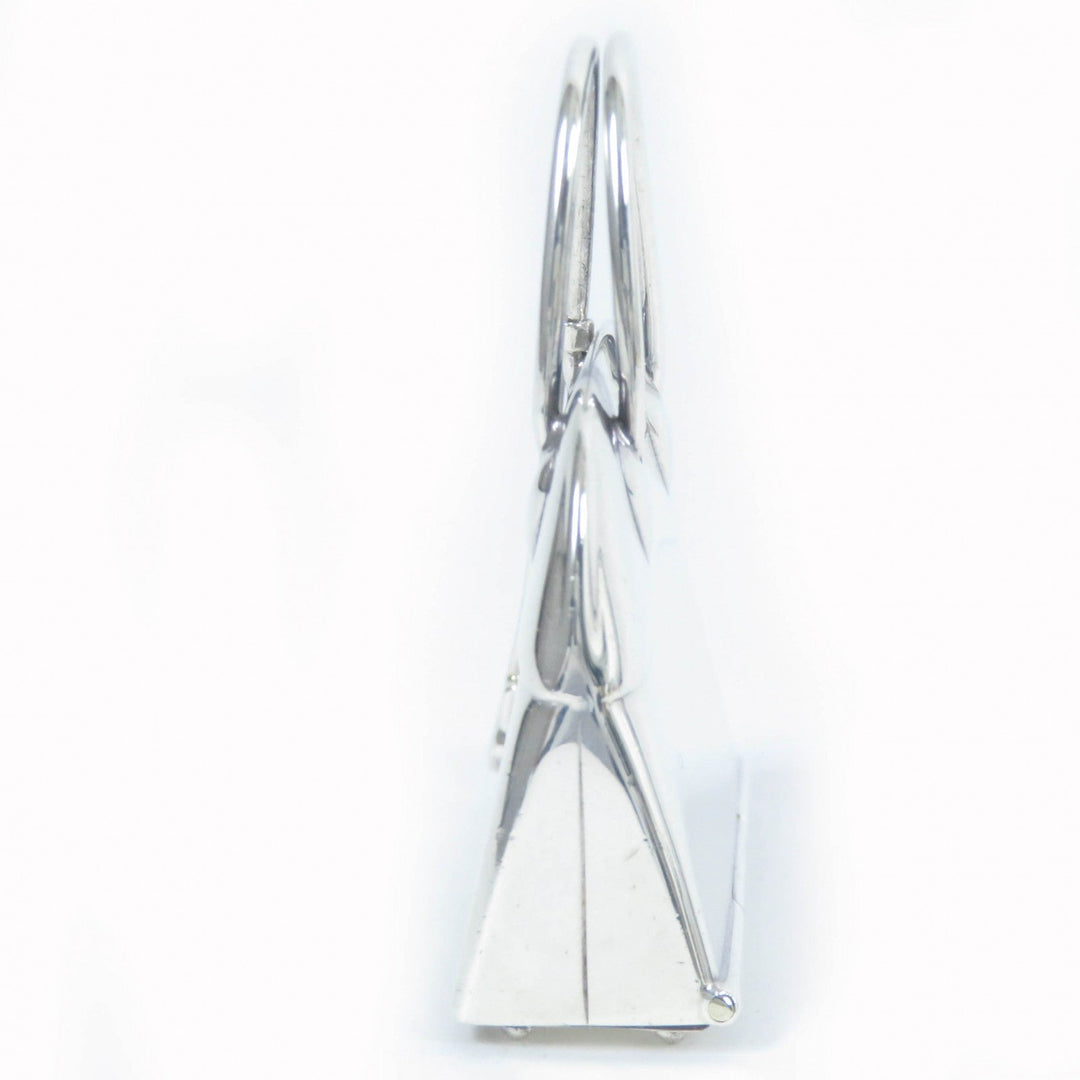 HERMES Other accessories SV925 Silver Pill case Polido bag motif