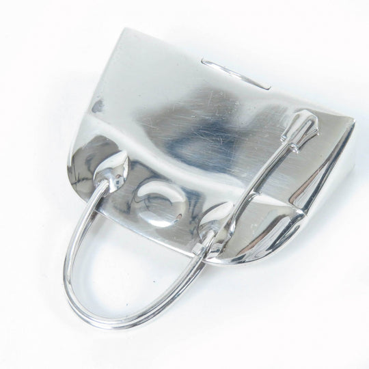 HERMES Other accessories SV925 Silver Pill case Polido bag motif