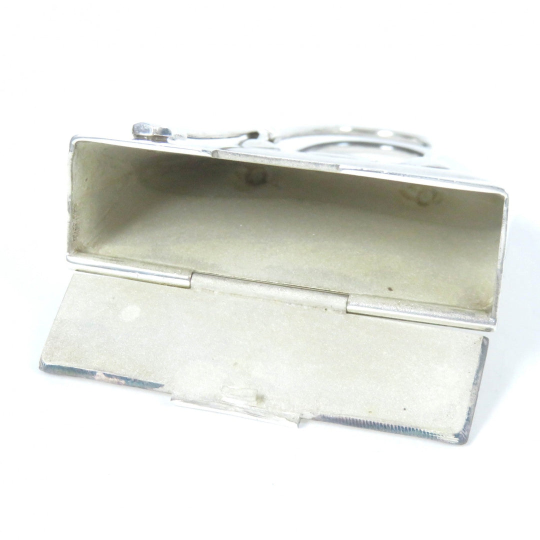 HERMES Other accessories SV925 Silver Pill case Polido bag motif