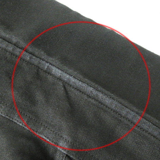 HERMES one piece Main: 100% linen khaki Women 38 Used Authentic