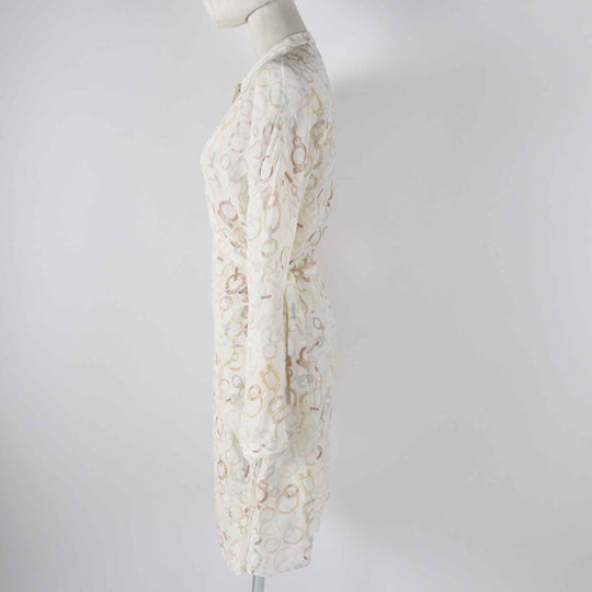 HERMES one piece 3H0514DN Main: 100% silk, petticoat 100% silk Multi Women 36 Used Authentic