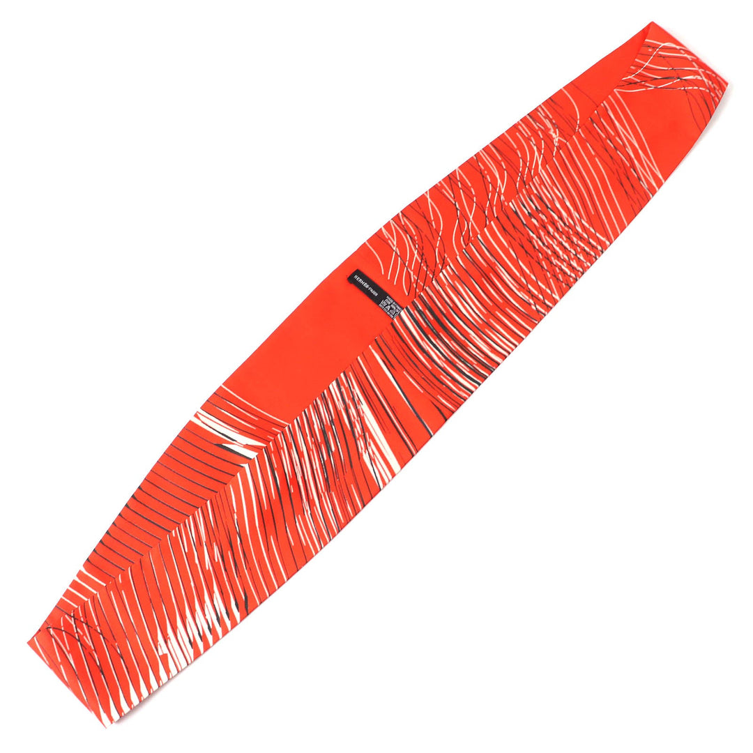 HERMES Other fashion goods Main: 100% silk Orange White Black Women Used Authentic