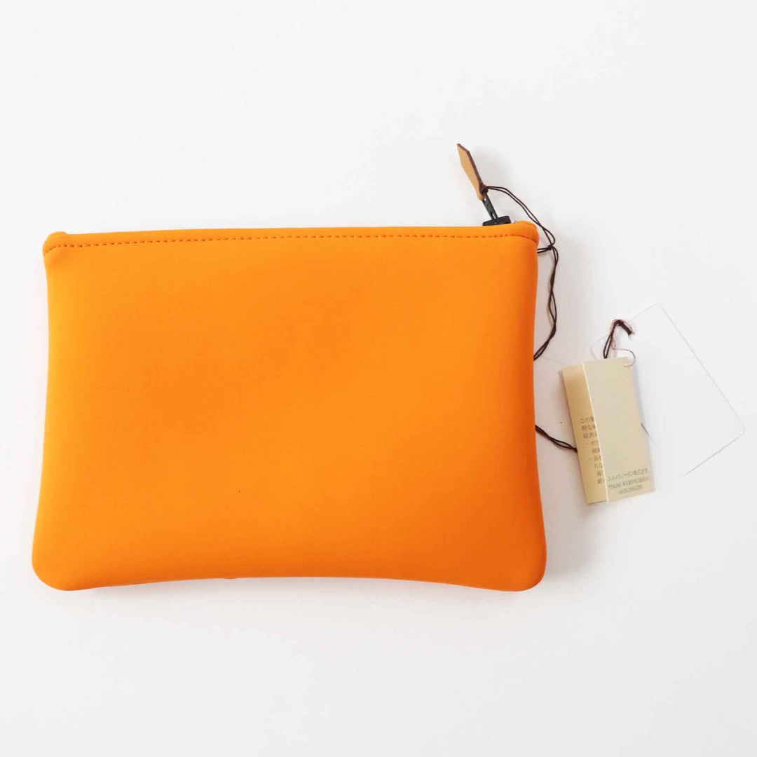 HERMES Pouch Main: Polyamide, Main: Elastane, Lining: Cotton, Part: Leather Orange Neoban Thalassa PM Women Used Authentic