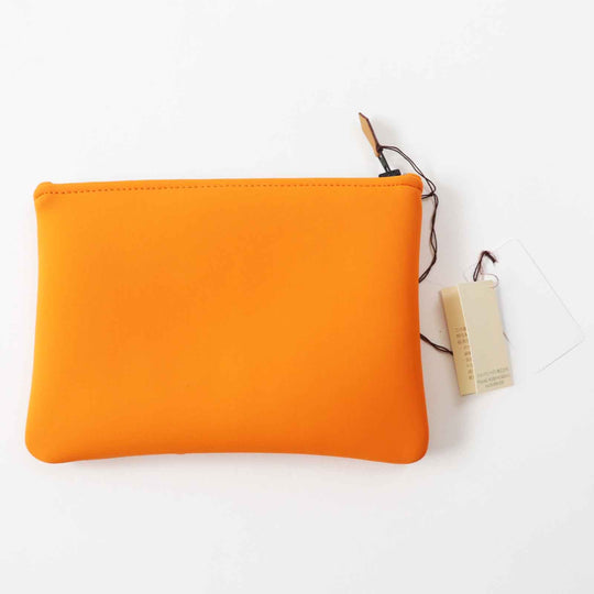 HERMES Pouch Main: Polyamide, Main: Elastane, Lining: Cotton, Part: Leather Orange Neoban Thalassa PM Women Used Authentic
