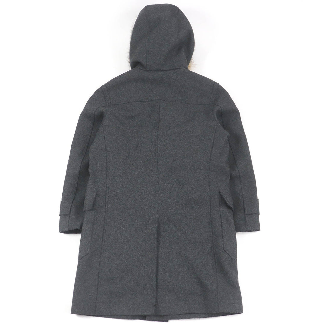 DOLCE&GABBANA coat Main: 80% wool, Main: 10% nylon, Main: 3% lambskin, Main: 3% goatskin, Main: 4% raccoon gray mens 46 Used Authentic