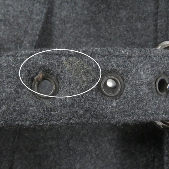 DOLCE&GABBANA coat Main: 80% wool, Main: 10% nylon, Main: 3% lambskin, Main: 3% goatskin, Main: 4% raccoon gray mens 46 Used Authentic