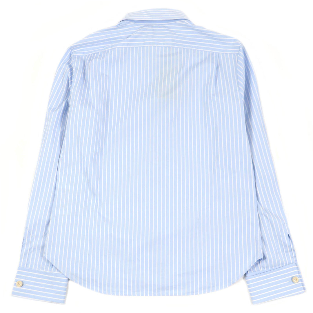 GUCCI Long sleeve shirt 680788 Main: 100% cotton, Part: 100% polyester blue mens 41 Used Authentic