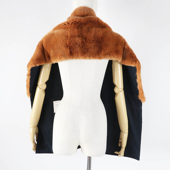 MARNI Stall Main: 100% wool, Part: Rabbit, Lining: 60% silk, Lining: 40% rayon Brown black Women Used Authentic