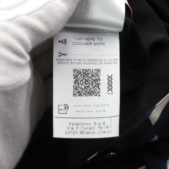 VALENTINO Jacket XV3CJE2680R Outer: 100% polyester, Lining: 100% polyester multicolor V OPTICAL JACKET mens 44 Used Authentic