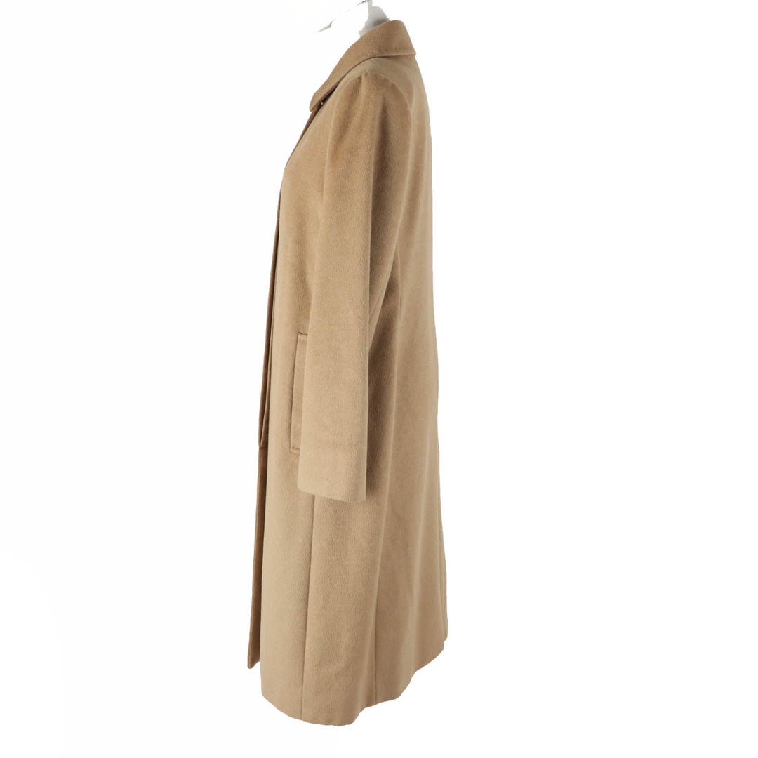 BURBERRY LONDON coat FT216-220-40 Outer: 60% wool, Outer: 30% angora, Outer: 10% wool, Lining: polyester, Lining: cupra Camel Women 9 Used Authentic