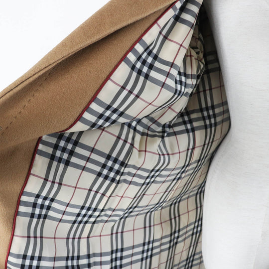 BURBERRY LONDON coat FT216-220-40 Outer: 60% wool, Outer: 30% angora, Outer: 10% wool, Lining: polyester, Lining: cupra Camel Women 9 Used Authentic