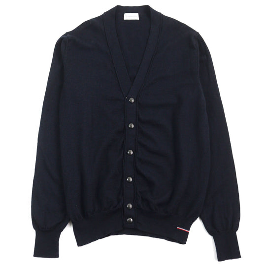 MONCLER cardigan F20919B70600 A9227 Main: 100% wool Navy MAGLIONE TRICOT CARDIGAN mens M Used Authentic