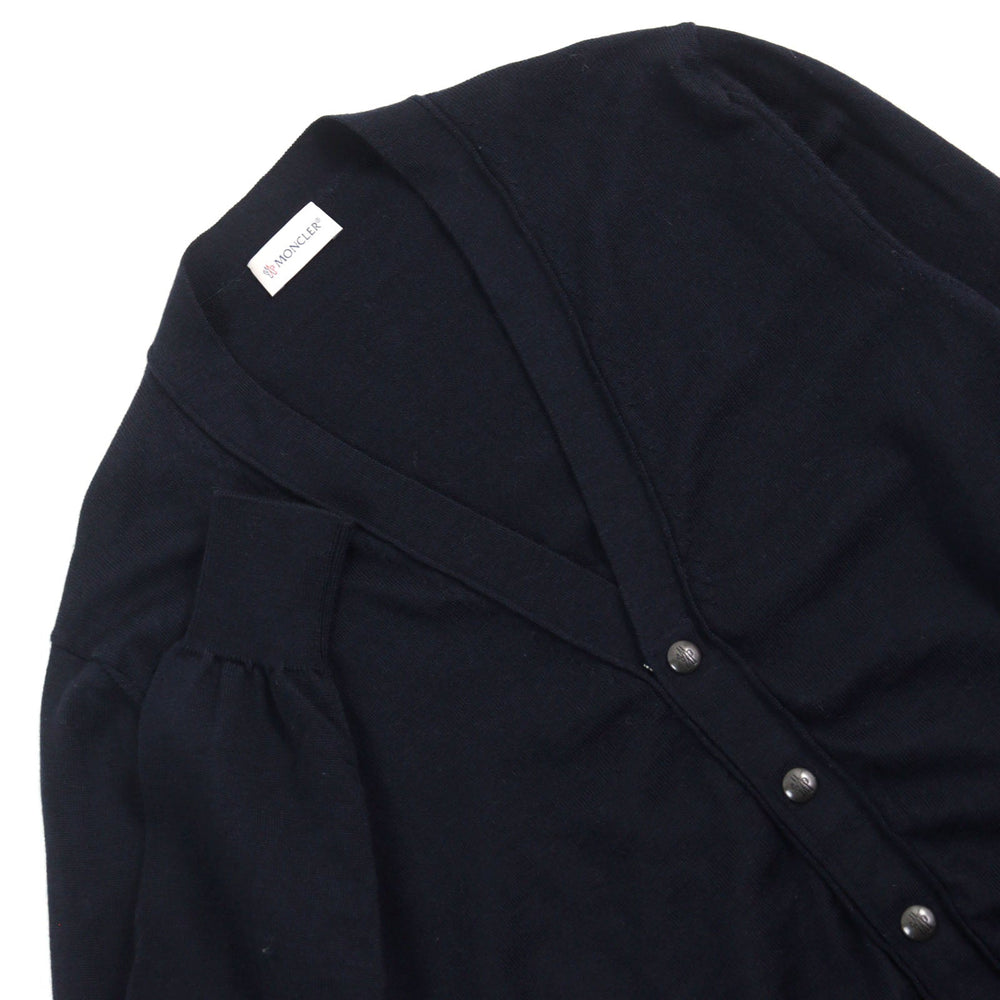 MONCLER cardigan F20919B70600 A9227 Main: 100% wool Navy MAGLIONE TRICOT CARDIGAN mens M Used Authentic