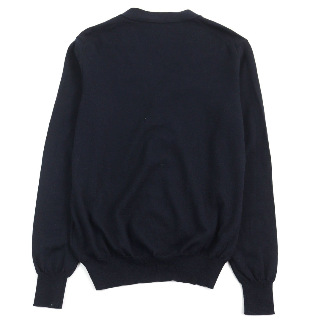 MONCLER cardigan F20919B70600 A9227 Main: 100% wool Navy MAGLIONE TRICOT CARDIGAN mens M Used Authentic