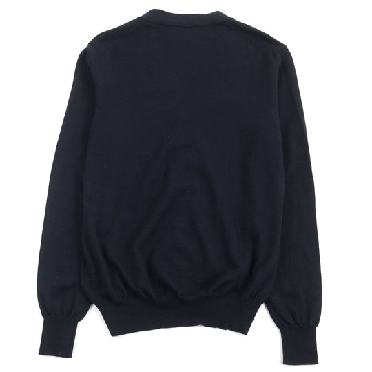 MONCLER cardigan F20919B70600 A9227 Main: 100% wool Navy MAGLIONE TRICOT CARDIGAN mens M Used Authentic