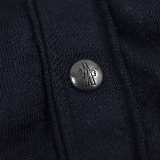 MONCLER cardigan F20919B70600 A9227 Main: 100% wool Navy MAGLIONE TRICOT CARDIGAN mens M Used Authentic