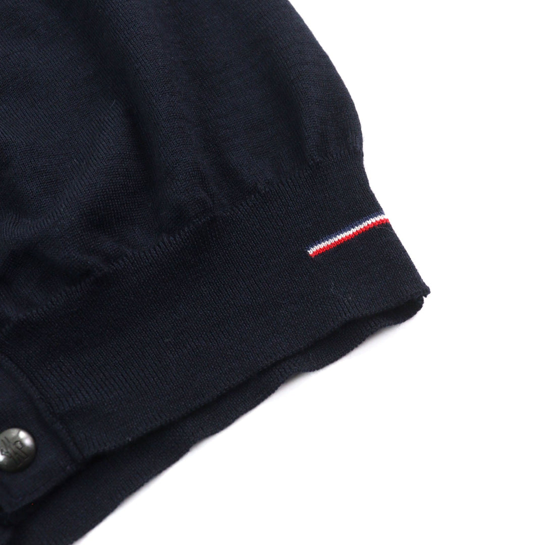 MONCLER cardigan F20919B70600 A9227 Main: 100% wool Navy MAGLIONE TRICOT CARDIGAN mens M Used Authentic